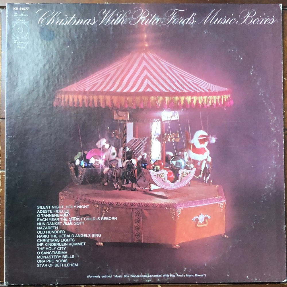 Rita Ford's Christmas Boxes Vinyl Lp '72